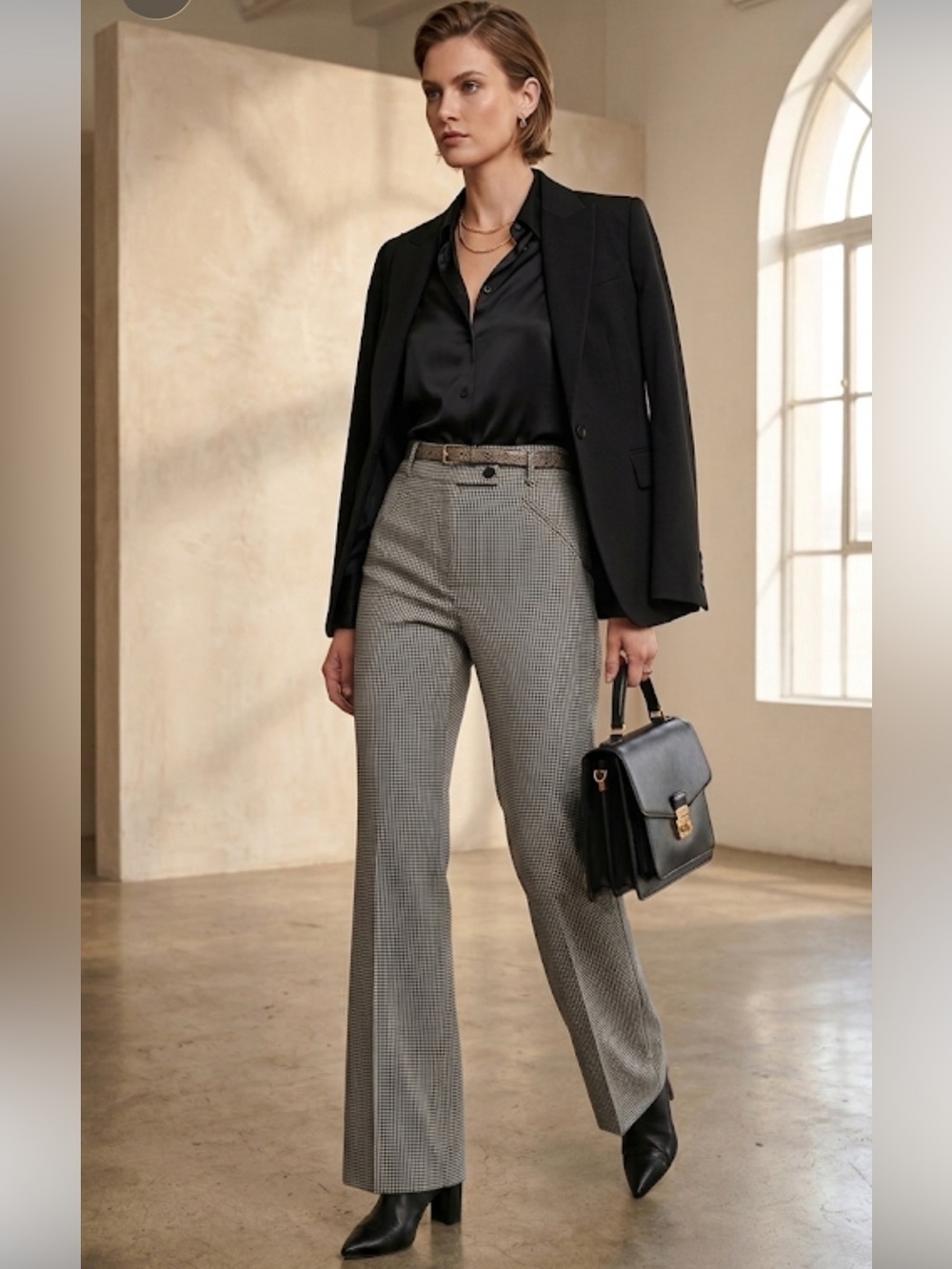 Stella McCartney | Gray Textured Dress Pants - 40